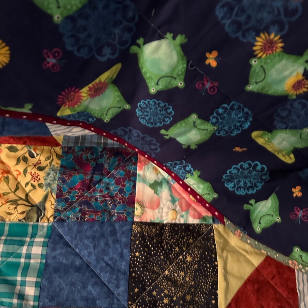 Homemade Quilt Frog Design - Picture 5 of 9